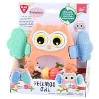Playgo peekaboo uil grijpring - thumbnail