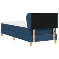Boxspringbed met matras creme 90x200 cm stof Blauw 80 x 200 cm - thumbnail