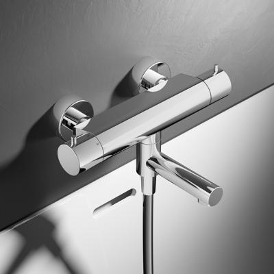 Badthermostaat Hotbath Cobber Opbouw Wegdraaibare Omstel 2-knop Chroom