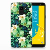 Samsung Galaxy J6 2018 | TPU Case | Orchidee Groen - thumbnail