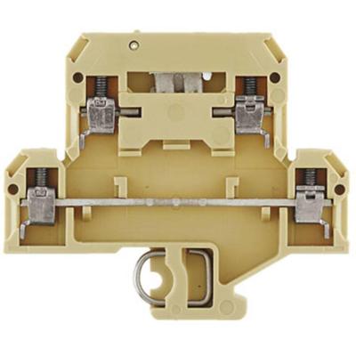 Weidmüller 0670760000 Serieklem Schroeven Beige, Geel 100 stuk(s)