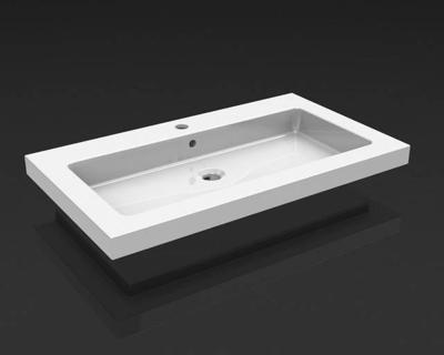 Wiesbaden Kera meubelwastafel 80 x 46 cm, wit