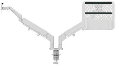 Monitor en laptoparm leitz ergo grijs | 2 stuks