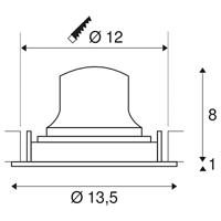 SLV 1003570 NUMINOS MOVE M LED-inbouwlamp LED vast ingebouwd 17 W Wit - thumbnail