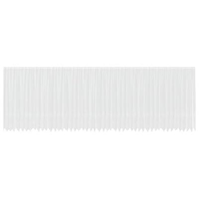 VidaXL Kantgordijn met gordijnen bloemen wit 240 x 1200 cm polyester