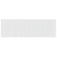 VidaXL Kantgordijn met gordijnen bloemen wit 200 x 1200 cm polyester - thumbnail