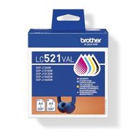 Brother LC-521VAL Cartridges Combo Pack Inkt - thumbnail