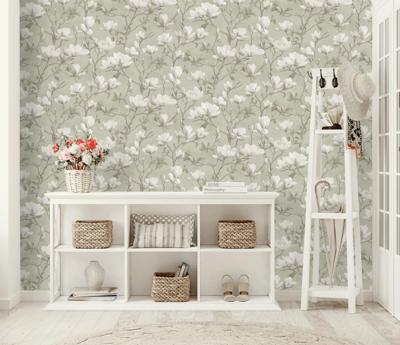Dutch Wallcoverings Eleganza - Petalina Sage - Groen