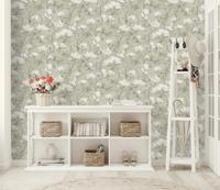 Dutch Wallcoverings Eleganza - Petalina Sage - Groen - thumbnail