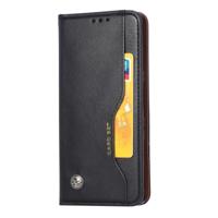 Voor Google pixel 4 Knead huidtextuur horizontale Flip lederen draagtas met foto frame & houder & kaartsleuven & portemonnee (zwart) - thumbnail