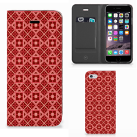 Apple iPhone 6 | 6s Hoesje met Magneet Batik Rood - thumbnail