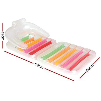 Bestway Opblaasbare Opvouwbare Regenboogstoel 201x89 cm Strand en Zwembad 43023