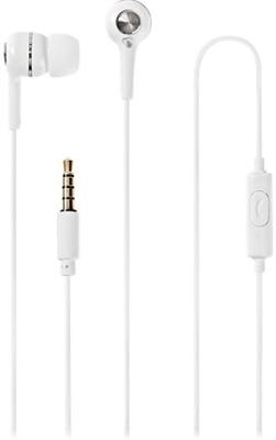 Nedis - Hoofdtelefoon met kabel - in-ear - 1,2 m ronde kabel - geïntegreerde microfoon - handsfree functie - wit