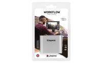 Kingston workflow usb minihub dockingstation (zilver/zwart, usb-c, usb-a) - thumbnail