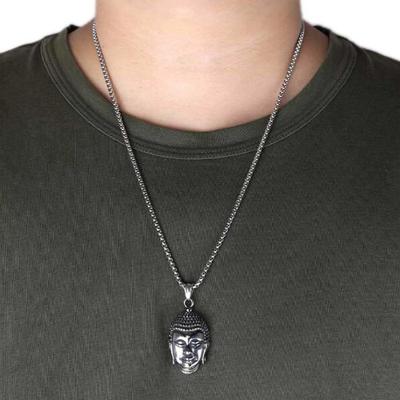 Di Lusso ketting met boeddha (zilver)