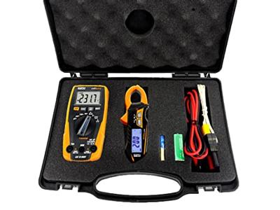 HT Instruments e-KIT Multimeter, Stroomtang Digitaal CAT III 600 V Weergave (counts): 4000