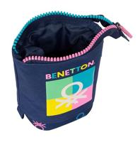 Potloodetui Benetton Cool Marineblauw 8 x 19 x 6 cm - thumbnail