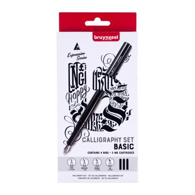 Kalligrafieset Bruynzeel Expression Basic set à 8 delen | 3 stuks