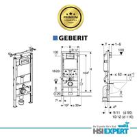 Geberit Inbouwreservoir UP100 Basic Frontbediening - Up100 - thumbnail