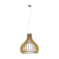 Eglo HanglampTindori 50cm lichtbruin hout - 96214 - thumbnail
