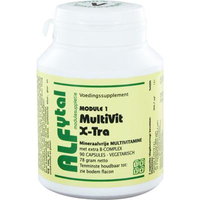 Alfytal MultiVit x-tra mineraalvrije multivitamine 90 Vegetarische capsules