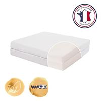 CANDIDE Ecru 2-delige opvouwbare matras - 60x120 cm - thumbnail