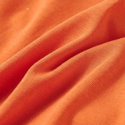 Kindershirt met lange mouwen vliegtuigprint 104 donkeroranje