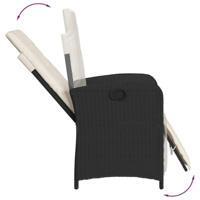 9-delige Tuinset poly rattan zwart - thumbnail