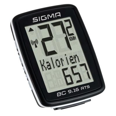 Sigma BC 9,16 ATS Kilometerteller 9 functies - Zwart Sigma BC 9,16 ATS Kilometerteller 9 functies - Zwart