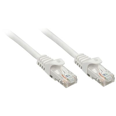LINDY 48405 RJ45 Netwerkkabel, patchkabel CAT 5e F/UTP 10.00 m Grijs Afscherming totaal, Folie afscherming, Vergulde steekcontacten 1 stuk(s)