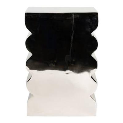 Zuiver Krukje/Bijzettafel 'Curves' 30 x 21cm, kleur Zilver