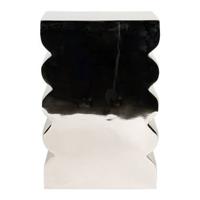 Zuiver Krukje/Bijzettafel 'Curves' 30 x 21cm, kleur Zilver - thumbnail