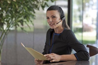 Plantronics - CS540 DECT-headset - draadloze headset met één oor (mono), 3 verschillende draagstijlen - aansluiting op een bureautelefoon - microfoon met ruisonderdrukking en bereik tot 120 m