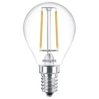 Philips LED 34774800 LED-lamp Energielabel E (A - G) E14 Kogel 2 W = 25 W Warmwit (Ø x l) 45 mm x 80 mm 1 stuk(s) - thumbnail