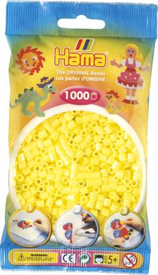 Hama strijkkralen 1000 stuks geel pastel