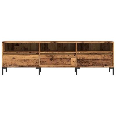 Tv-meubel 150x30x44,5 cm bewerkt hout oud houtkleurig