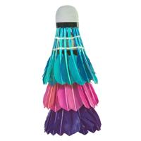 SportX veren shuttles in koker 3 stuks paars/roze/groen - thumbnail