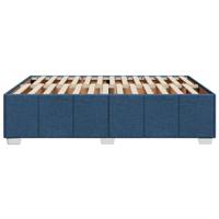 Bedframe zonder matras stof blauw 140x190 cm - thumbnail