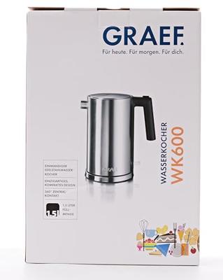 Graef WK600EU Waterkoker Oververhittingsbeveiliging RVS