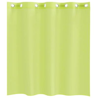 Gordijnen Voile met doorvoertules 2 st 140x140 cm appelgroen