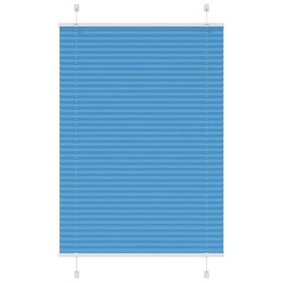 Pliss rolgordijn 85x150 cm stofbreedte 84,4 cm polyester blauw - thumbnail