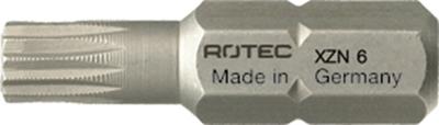Rotec PRO Insertbit XZN M 6 L= 25mm C 6,3 BASIC - 10 stuks - 8130006 Rotec PRO Insertbit XZN M 6 L= 25mm C 6,3 BASIC - 10 stuks - 8130006