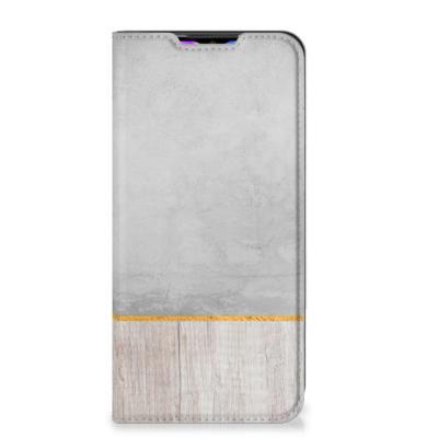 Xiaomi Redmi 9 Book | Wallet Case | Wood Concrete