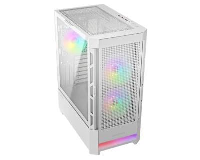 Cougar COUGAR Gehäuse Midi-Tower Airface ARGB, Midi-tower Gaming-behuizing Wit 4 voorgeïnstalleerde ventilators