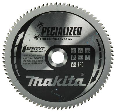 Makita S_0380_7585987 E-06323 Cirkelzaagblad 260 x 30 x 1.85 mm Aantal tanden: 81 1 stuk(s)