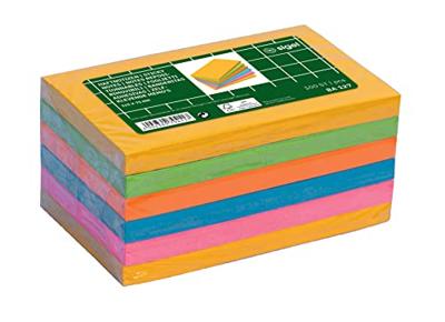 Sigel Plaknotitie BA127 125 mm x 75 mm Blauw, Geel, Groen, Oranje, Pink 600 vellen
