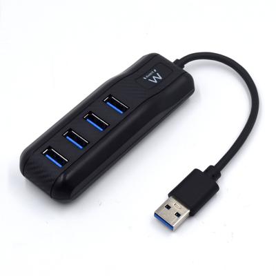 Hub USB 4 Poorten Ewent EW1138 Zwart