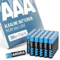 Absina AAA batterij (potlood) Alkaline 1000 mAh 1.5 V 36 stuk(s) - thumbnail