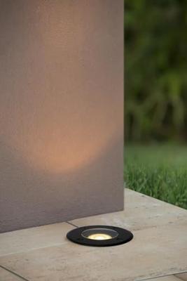 Lucide BILTIN - Grondspot Binnen/Buiten - Ø 10,8 cm - 1xGU10 - IP67 - Zwart