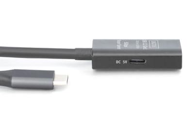 Digitus DA-73108 USB-C-kabel USB 3.2 Gen1, USB 3.2 Gen1, USB 3.0 USB-C, USB-C bus, USB-C stekker 5.00 m Zwart Actief met signaalversterking, Stekker past op